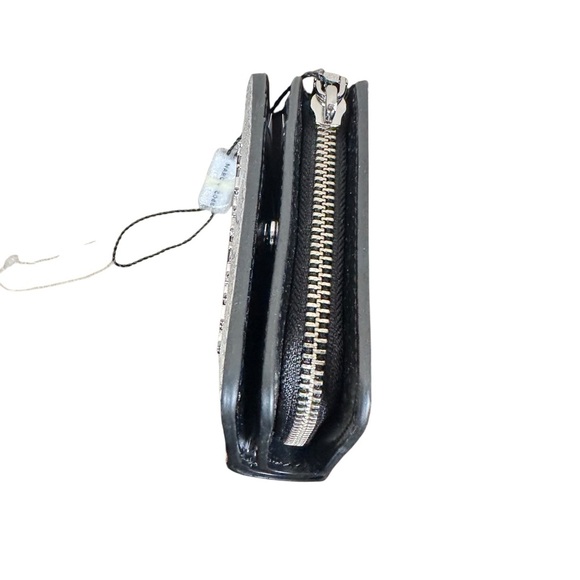 MARC JACOBS Compact Glitter Bifold Wallet in Silver Sparkle - Picture 10 of 14